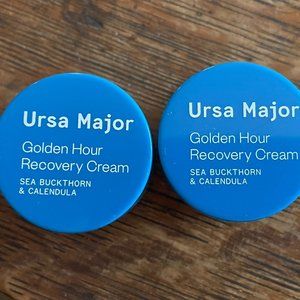 Ursa Major Skincare Golden Hour Recovery Cream- 2 Deluxe Travel Sizes NEW!
